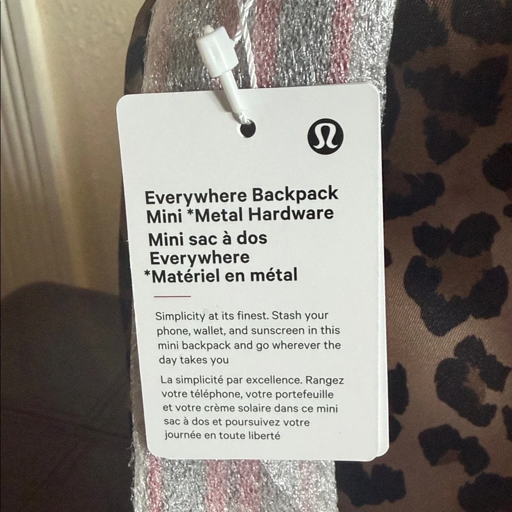 lululemon athletica Leopard Print Backpack